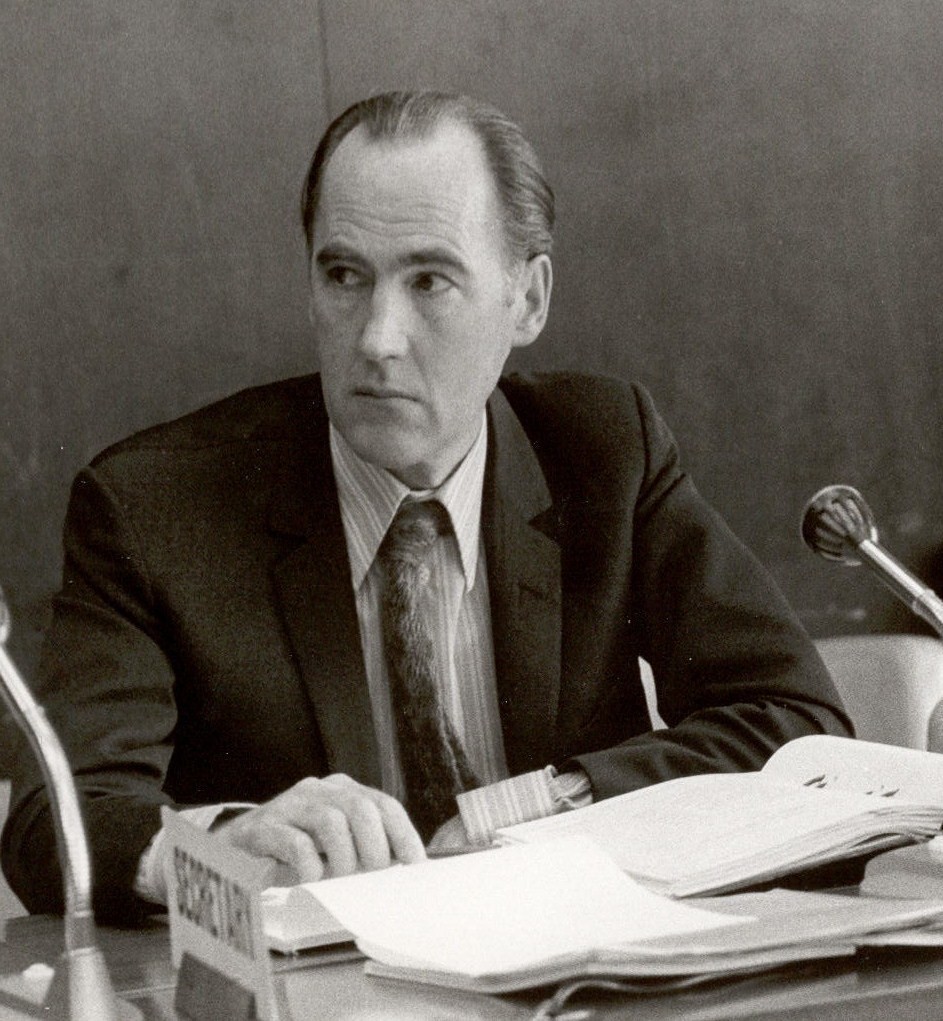 David Sowby at a Main Commission meeting in Geneva 1974